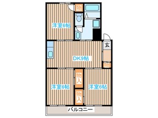 コーポラスみつぎの物件間取画像